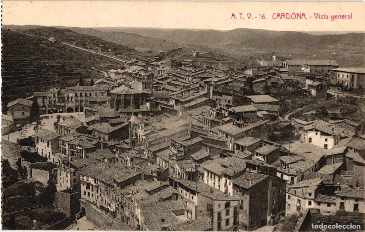 Postales: Cardona Vista General - A.T.V. Edici&oacute;n Angel Toldra Viazo - Barcelona