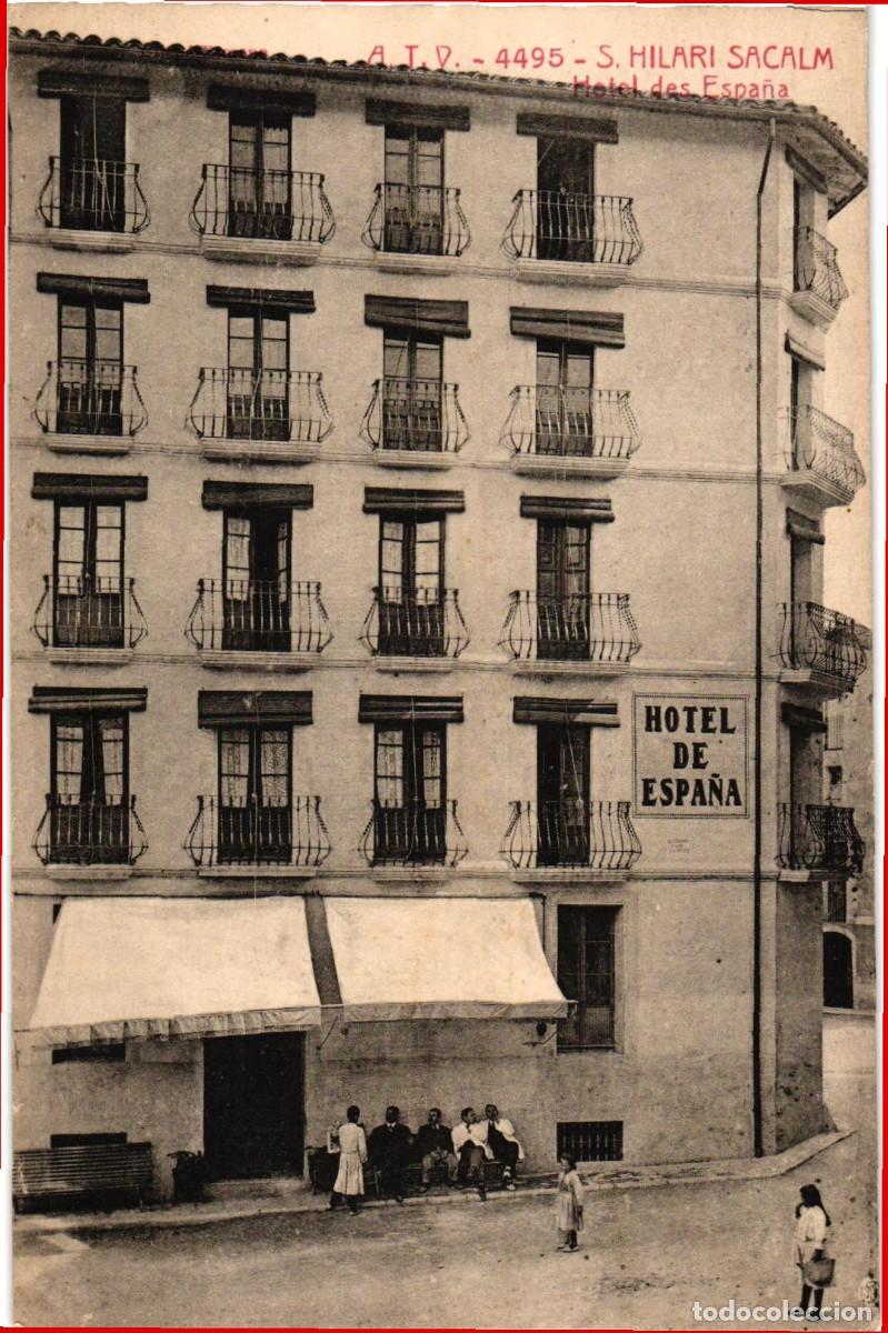 Postales: Sant Hilari Sacalm Girona - Hotel de Espa&ntilde;a - A.T.V. Edici&oacute;n Angel Toldra Viazo