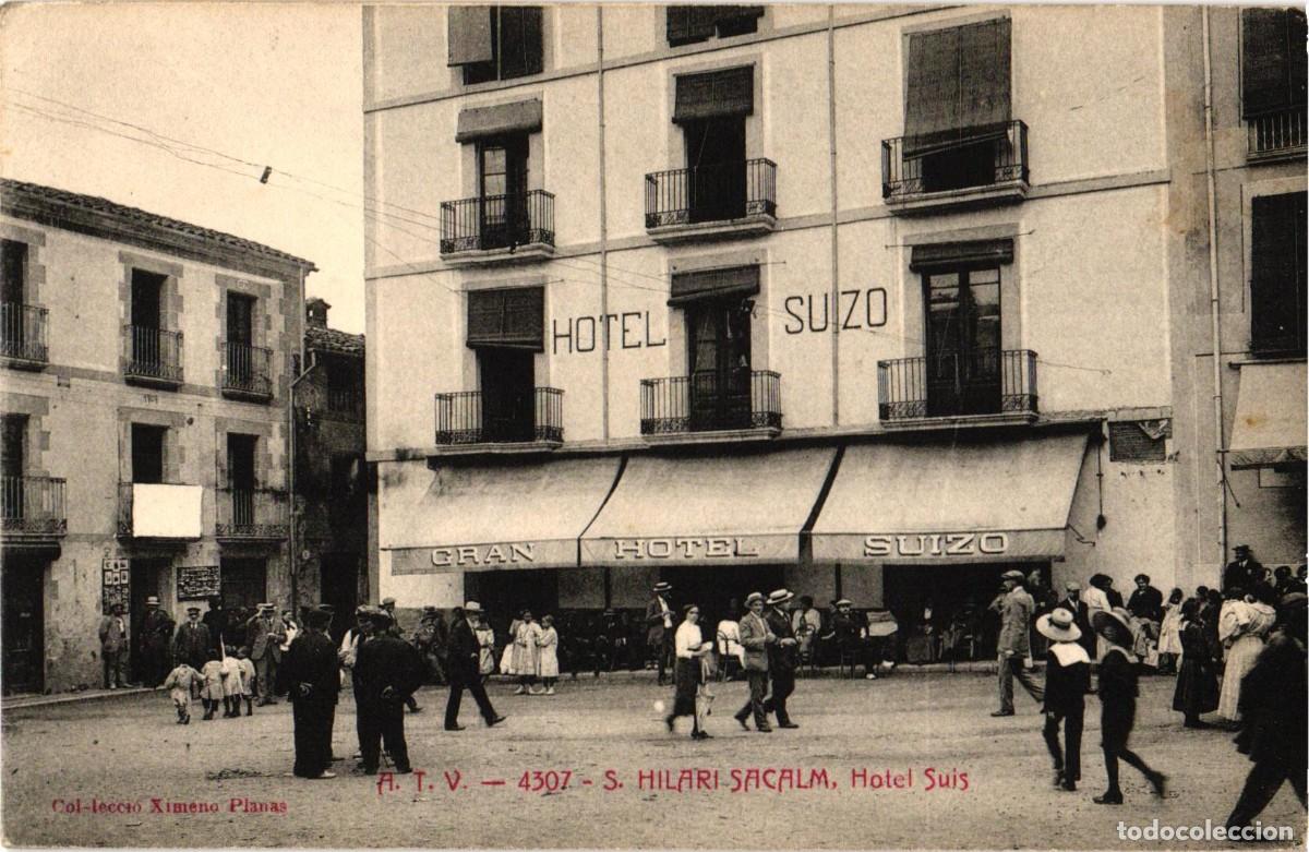 Postales: Sant Hilari Sacalm Girona - Hotel Suizo Suis - A.T.V. Edici&oacute;n Angel Toldra Viazo - Ximeno Planas