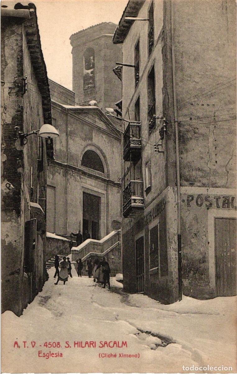 Postales: Sant Hilari Sacalm Girona - Esglesia - A.T.V. Edici&oacute;n Angel Toldra Viazo - Ximeno Planas