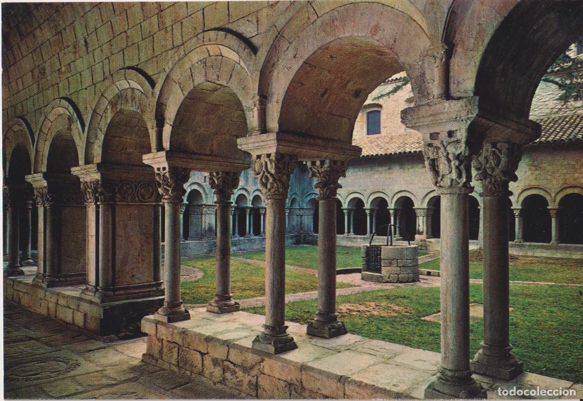 Postales: GIRONA, CATEDRAL, CLAUSTRO ROM&Aacute;NICO S.XII - CUSC&Oacute; EXCLUSIVAS CABILDO - S/C