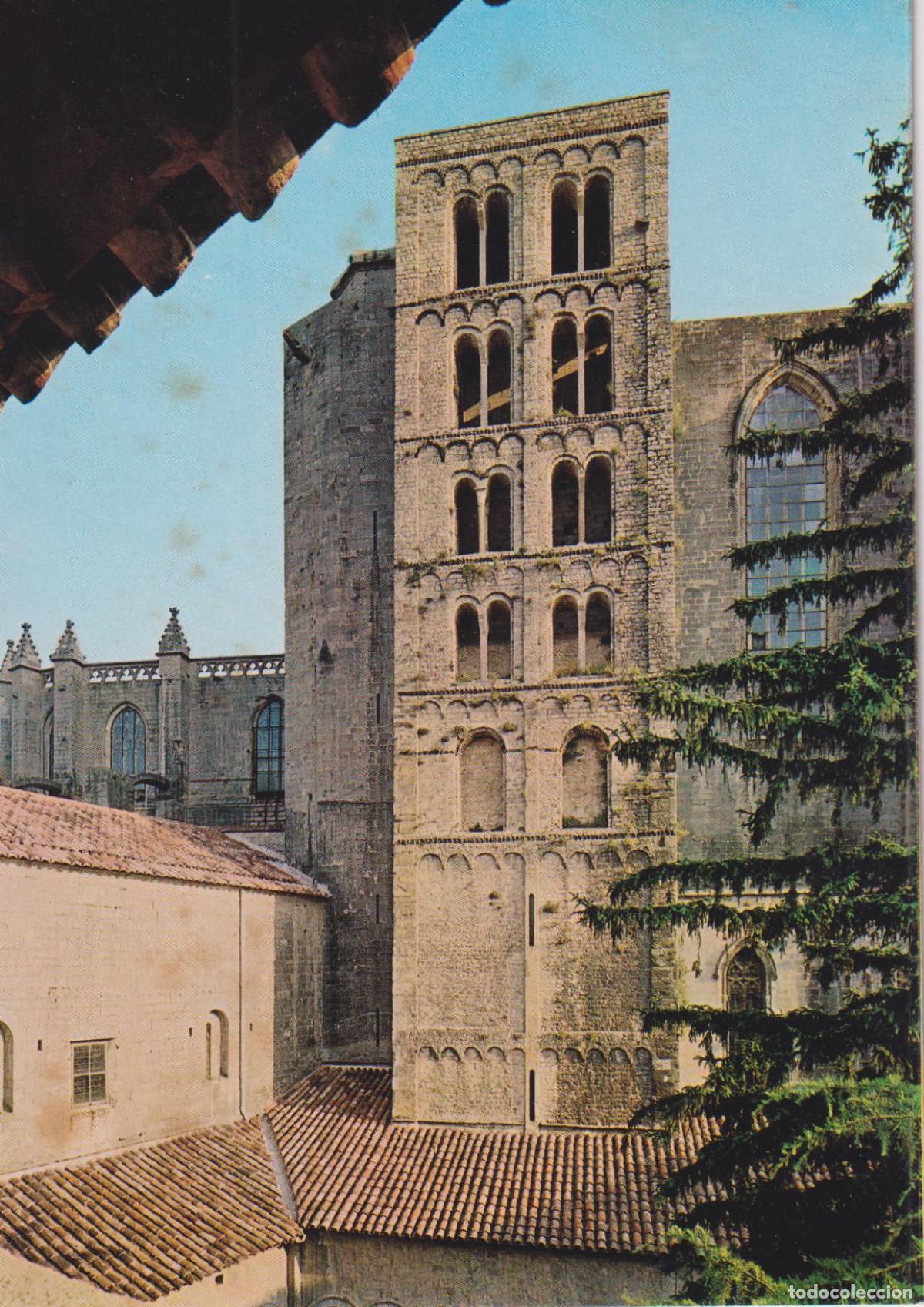Postales: GIRONA, CATEDRAL, TORRE CARLOMAGNO S.XI - CUSC&Oacute; EXCLUSIVAS CABILDO - S/C