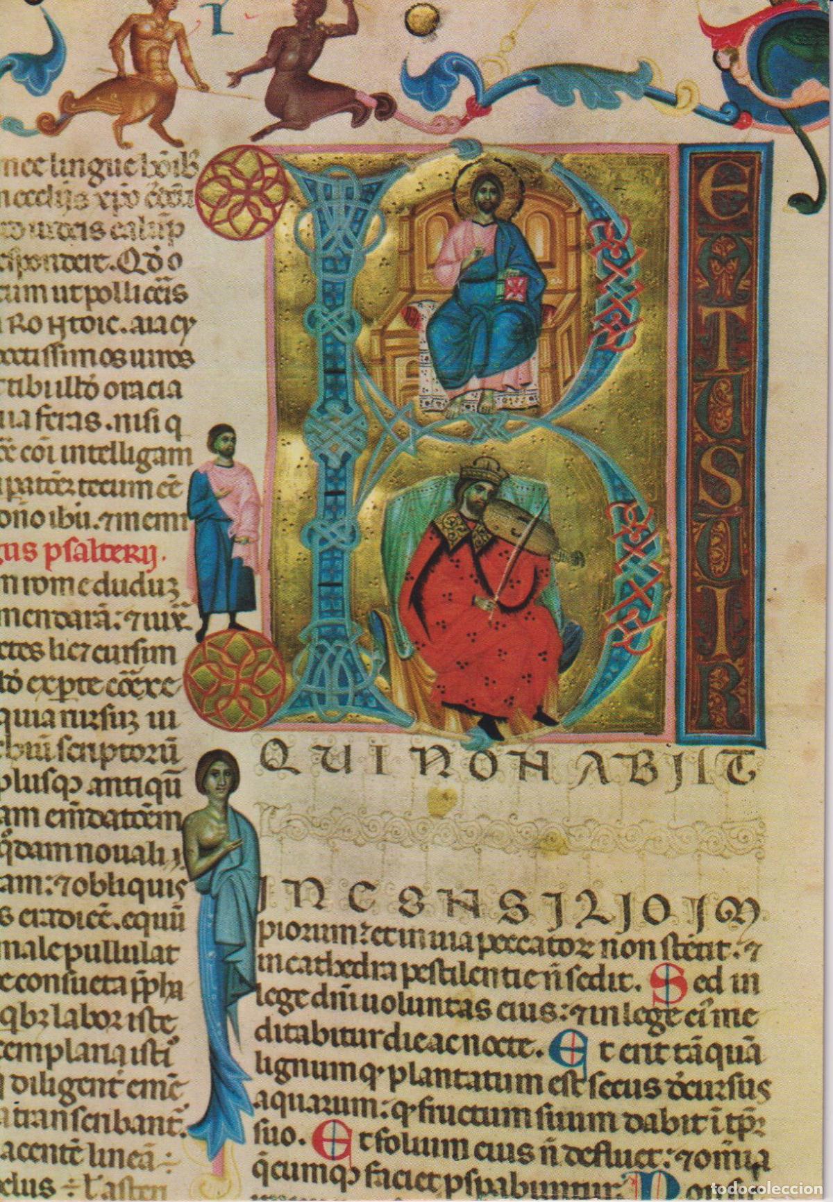 Postales: GIRONA, CATEDRAL, BIBLIA DE CARLOS V S.XIV - CUSC&Oacute; EXCLUSIVAS CABILDO - S/C