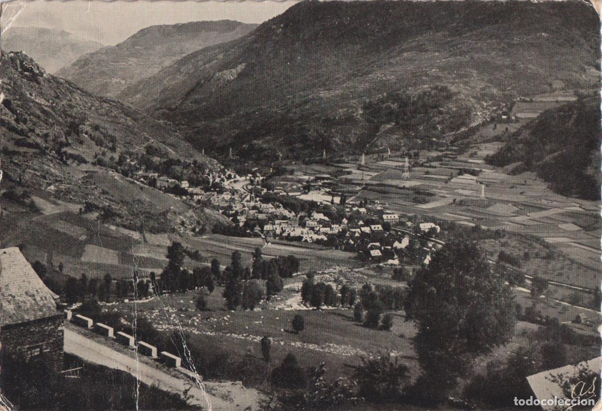 Postales: VALL D'ARAN (LLEIDA) BOSOST, DESDE LA CRTA DEL PORTILL&Oacute;N - IMP.ELZEVIRIANA N&ordm;132 - CIRCULADA 1953