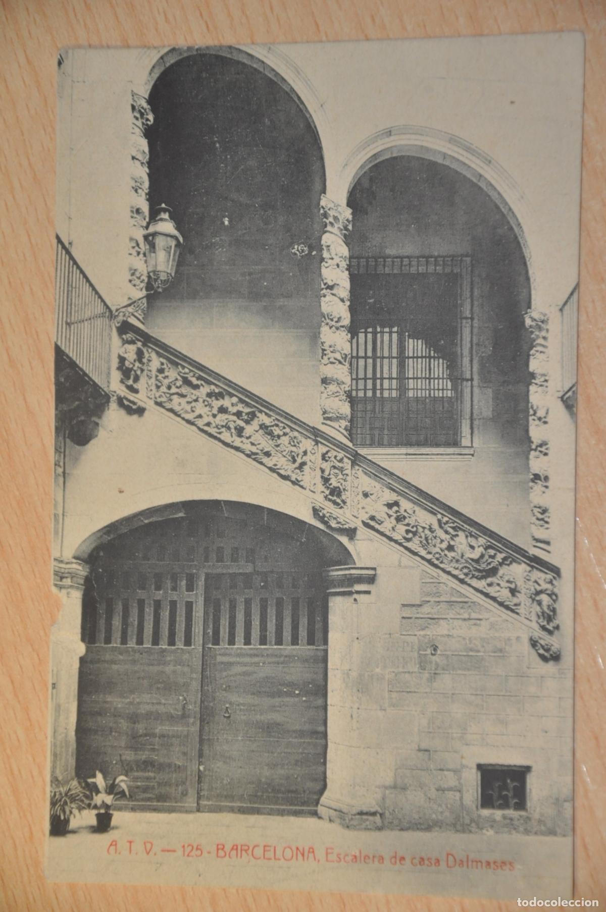 Postales: postal barcelona, escalera de casa dalmases, atv 125