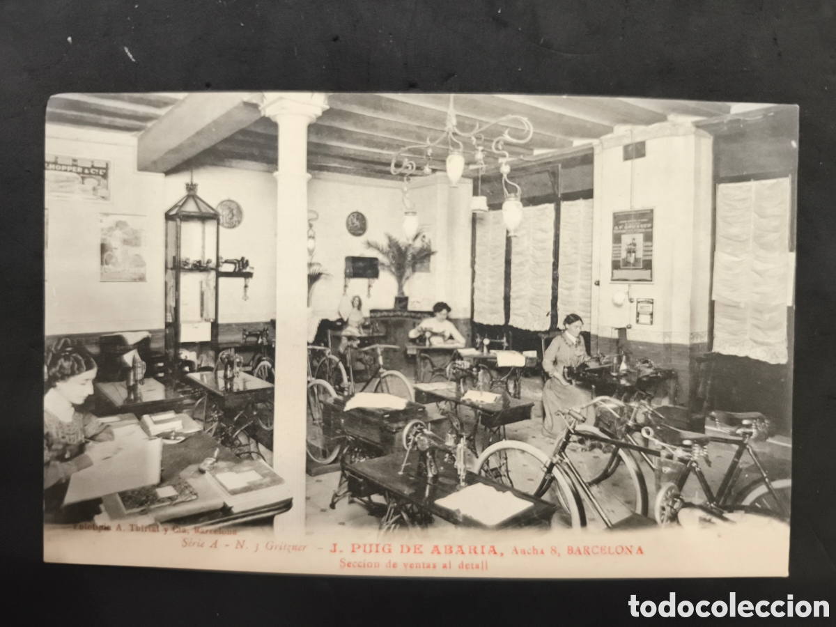 Postales: Barcelona J.puig de Abaria, secci&oacute;n de ventas
