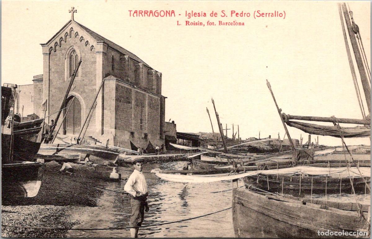 Postales: Tarragona - Iglesia de S. Pedro (Serrallo) - Roisin - R. Gabriel Gibert - 138x89mm