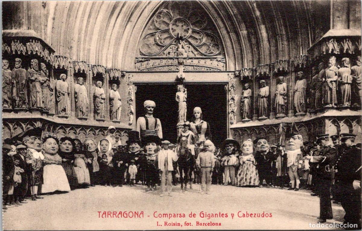 Postales: Tarragona - Comparsa de Gigantes y Cabezudos - Roisin - R. Gabriel Gibert - 139x89mm