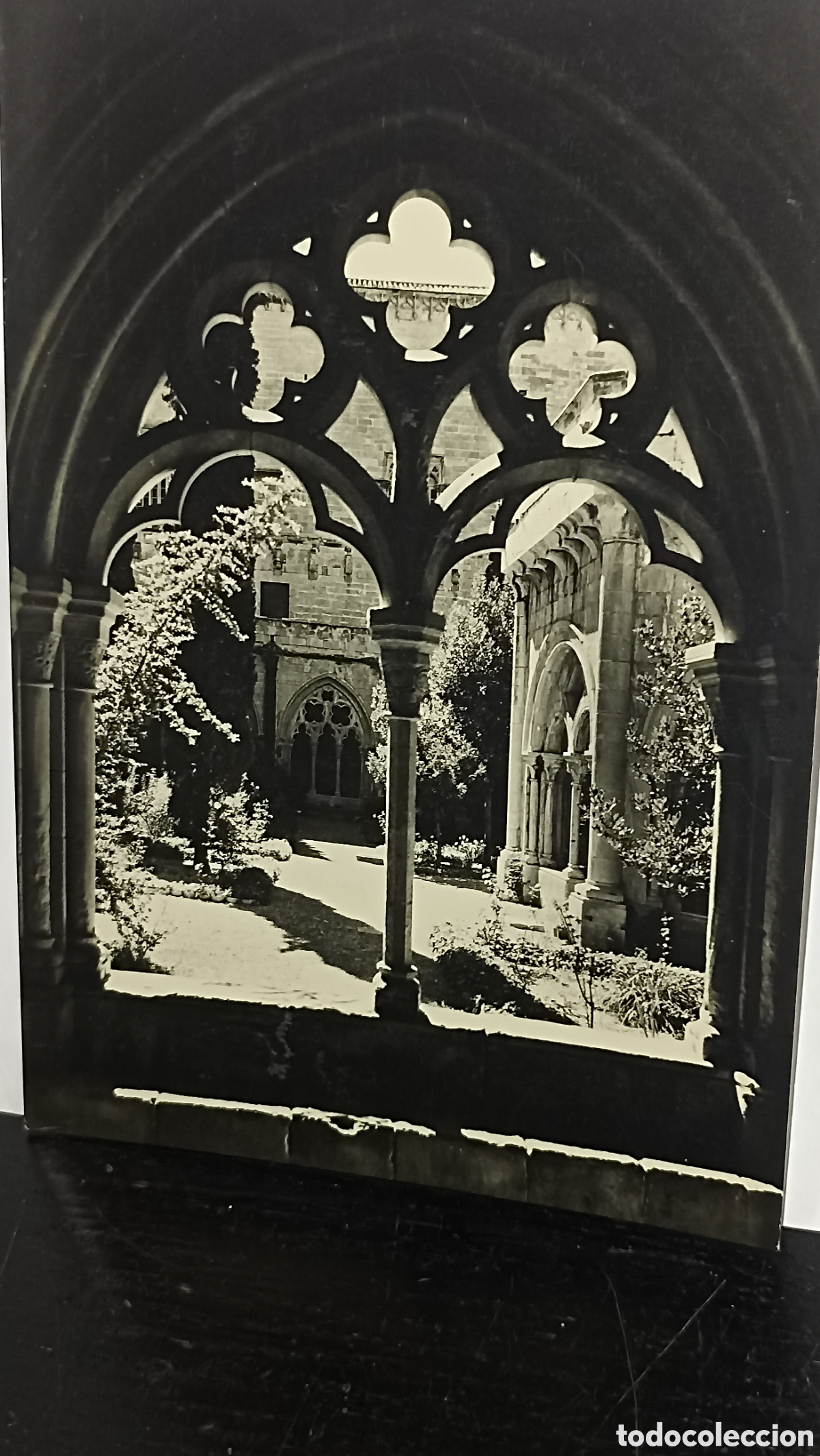 Postkarten: Real monasterio de Poblet calados de claustro g&oacute;tico