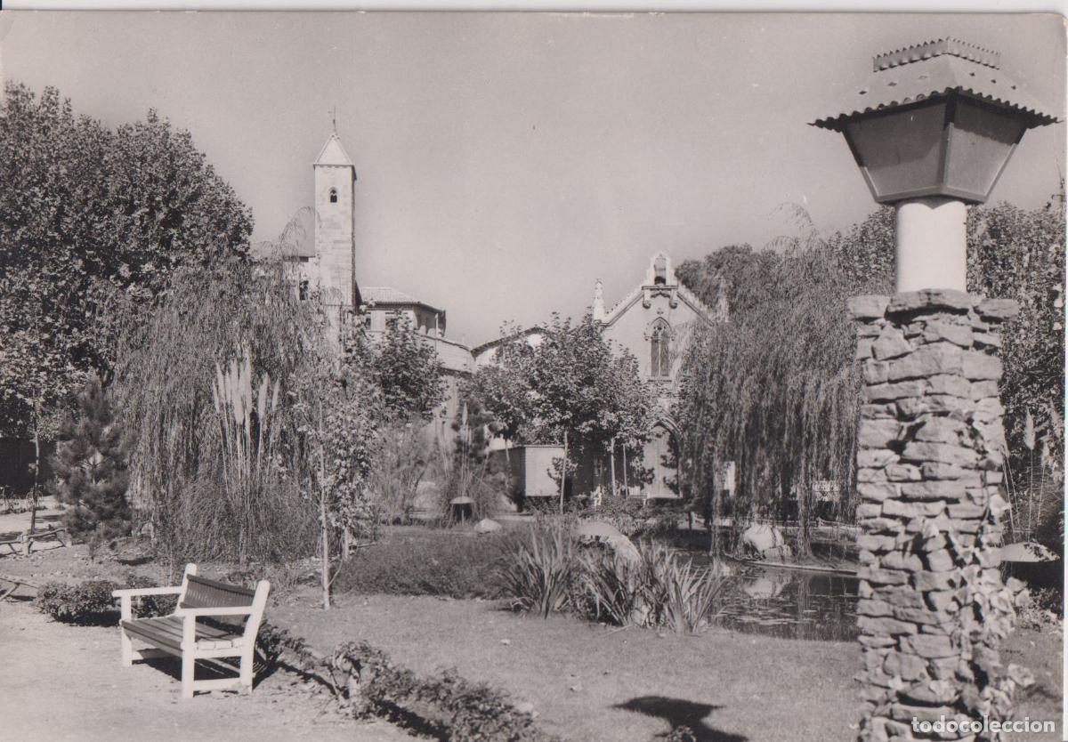 Postales: VIC (BARCELONA) PARQUE BALMES - SOBERANAS N&ordm;13 . ESCRITA 1954