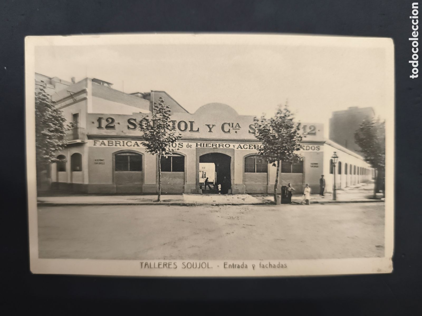 Postales: Barcelona Talleres Soujol, entrada y fachada