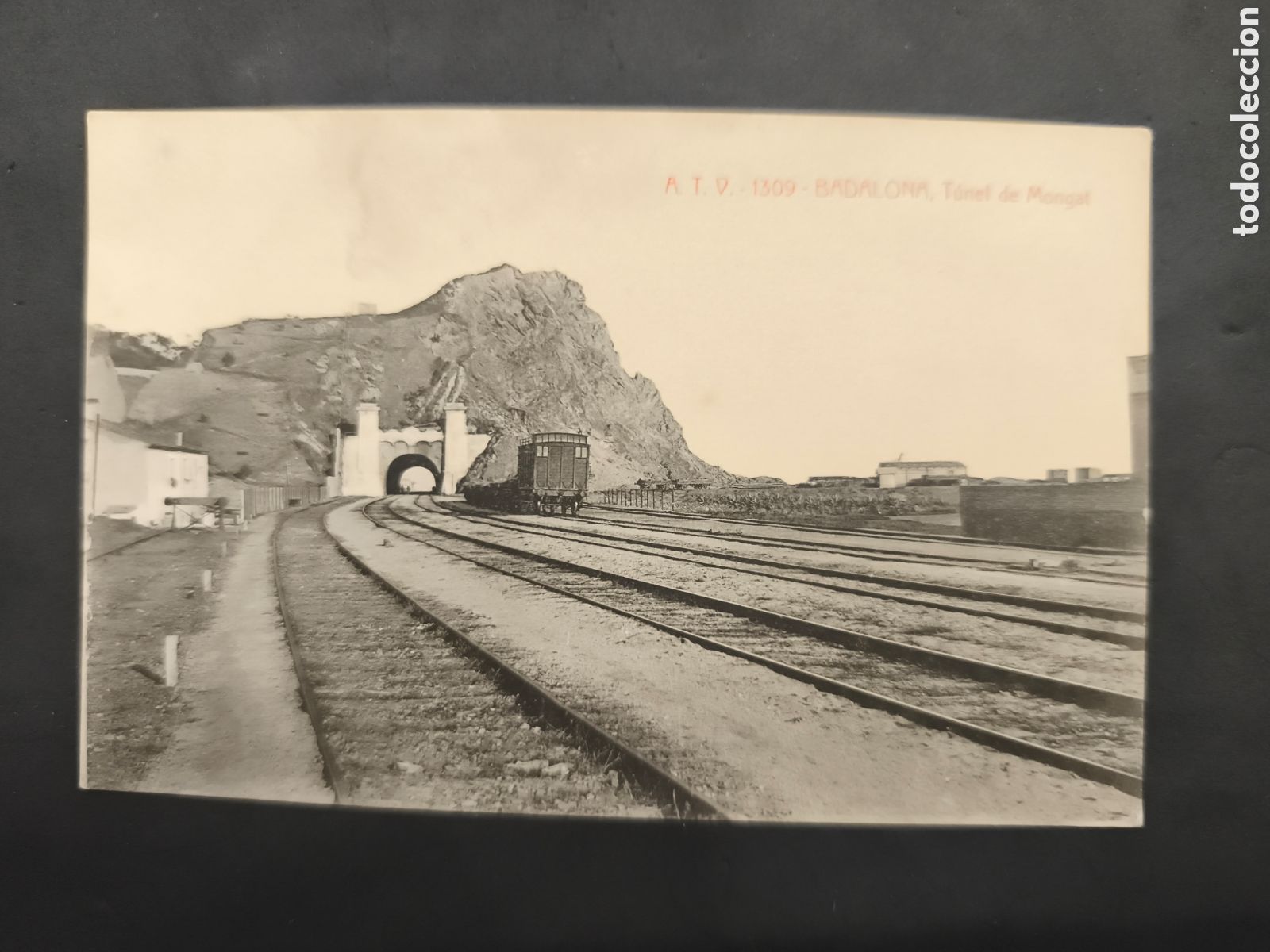 Postales: Badalona, T&uacute;nel de Mongat