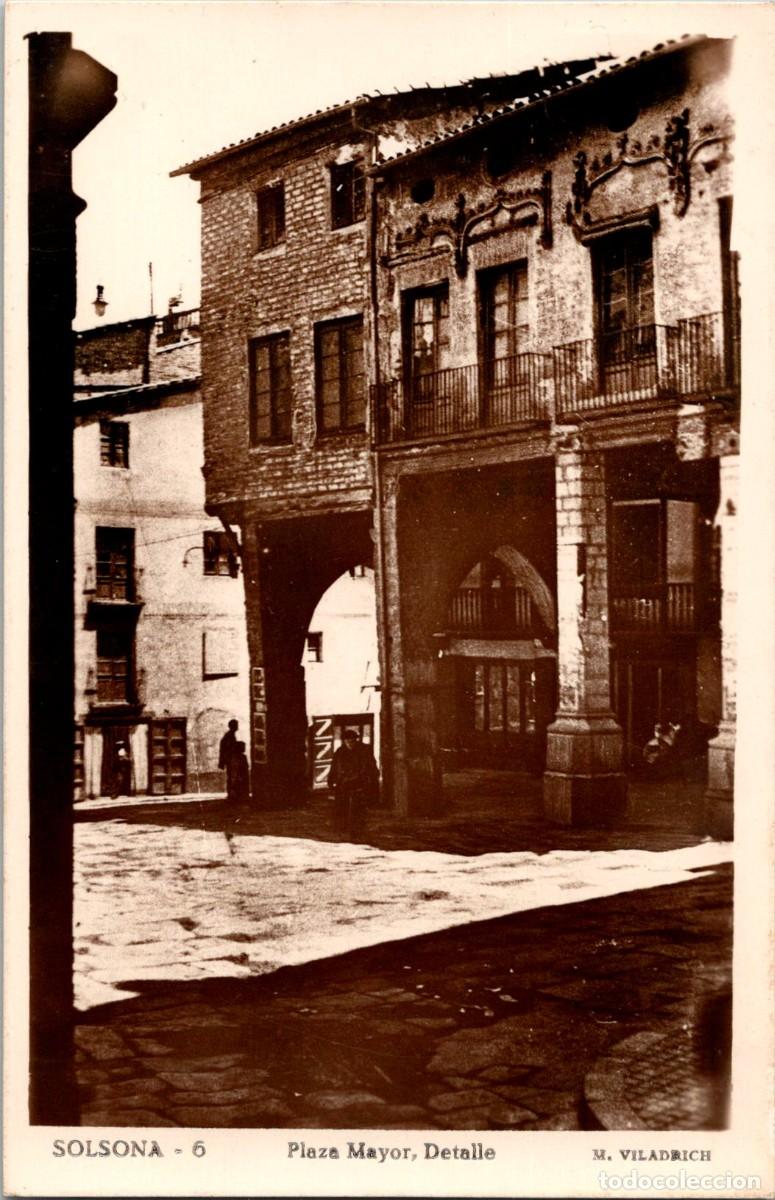 Postales: Solsona - Plaza Mayor - Detalle - Viladrich 6 - 137x89mm