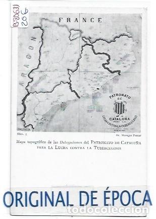 Postales: (PS-80631)POSTAL DEL PATRONATO DE CATALU&Ntilde;A PARA LA LUCHA CONTRA LA TUBERCULOSIS-MAPA
