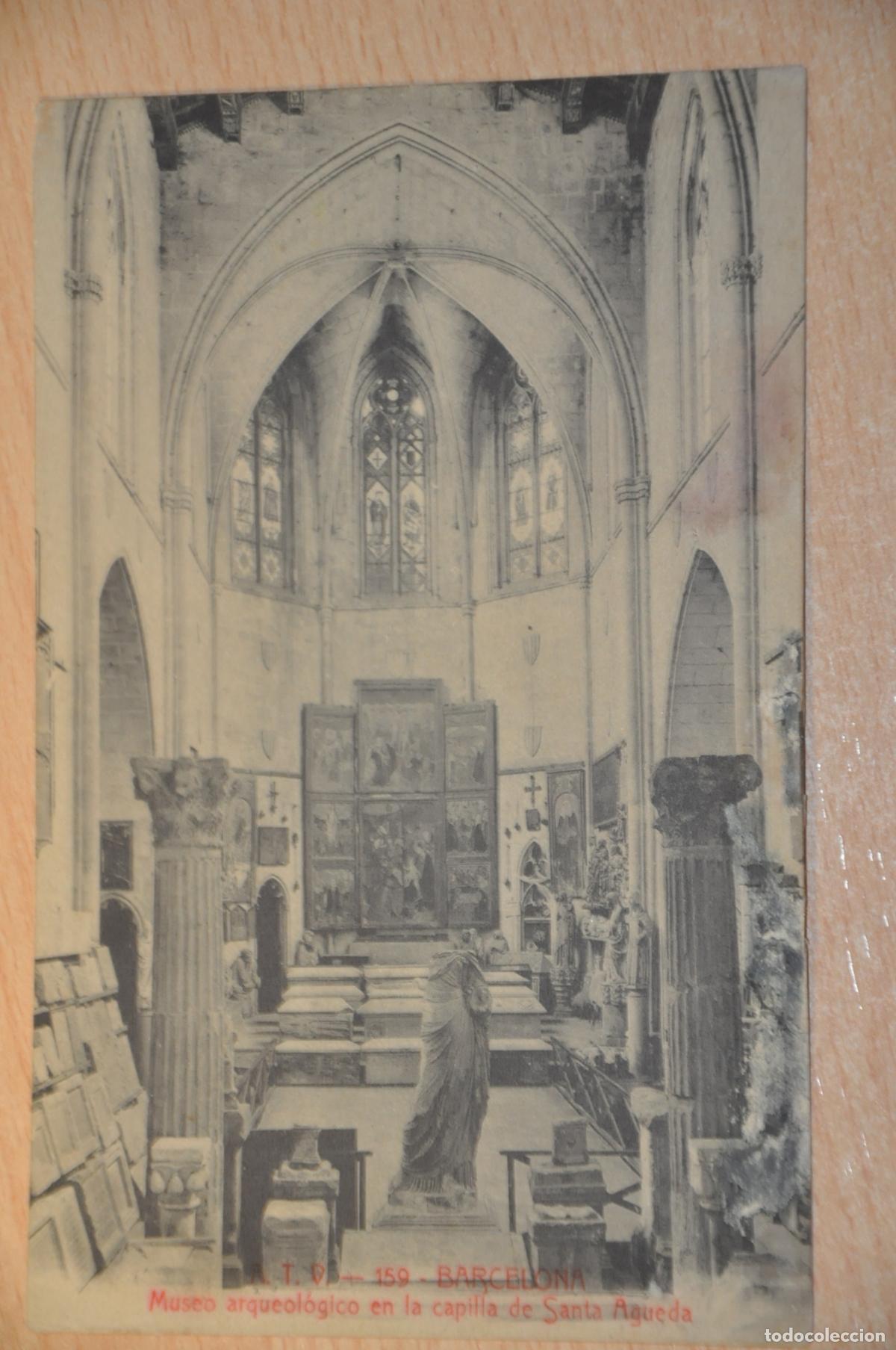 Postales: postal barcelona, museo arqueologico en la capilla de santa agueda, atv 159