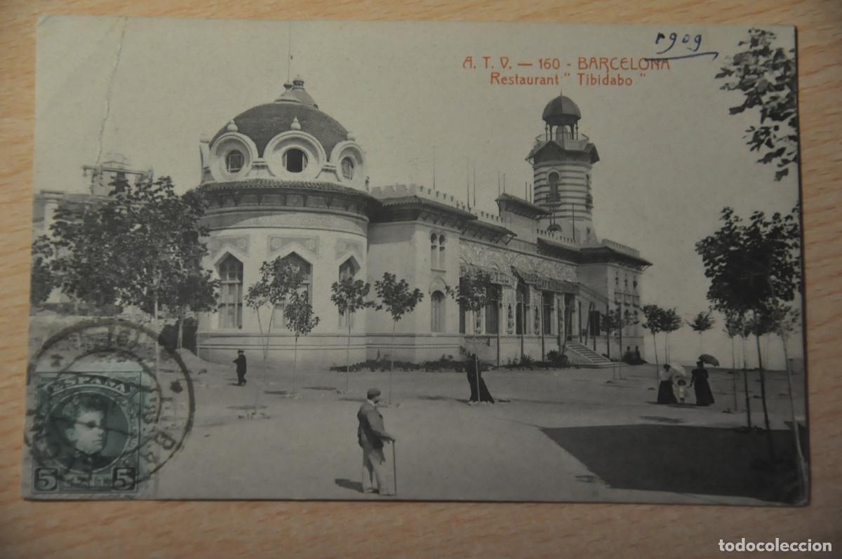Postales: postal barcelona, restaurant tibidabo, atv 160