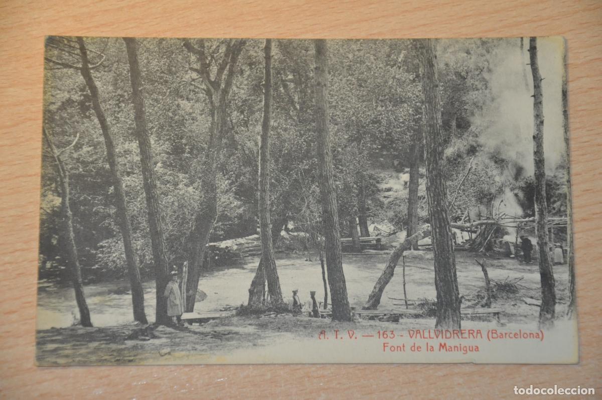 Postales: postal barcelona, vallvidrera, font de la manigua, atv 163