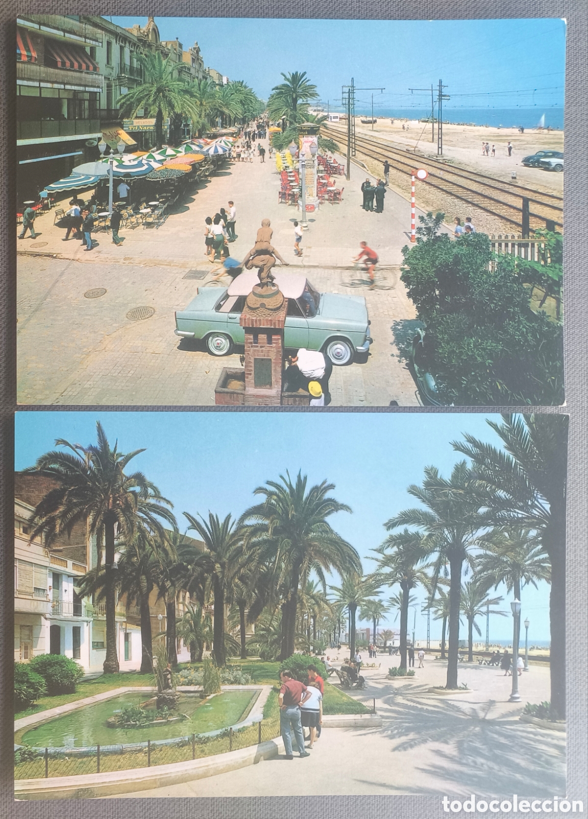 Postales: BADALONA PASSEIG POSTAL A COLOR LOTE 2 C. 1965