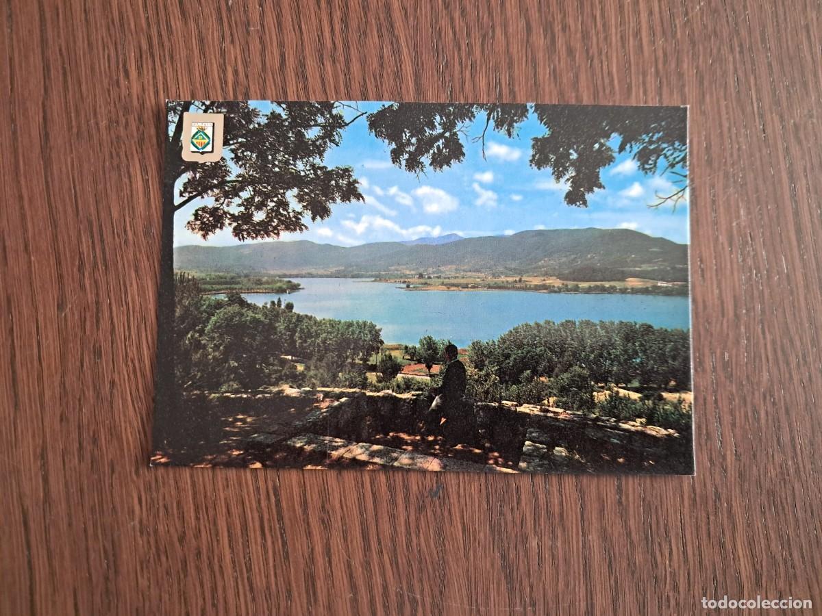 Postales: postal de Espa&ntilde;a, vista general del lago desde el mirador, Banyoles, Girona n&ordm; 23.
