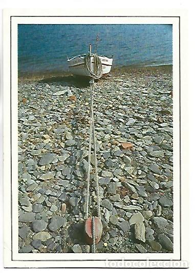 Postales: &rdquo; BARCA CARLOS &rdquo; EN PLAYA.- COSTA BRAVA, GIRONA - (PUBLICIDAD)