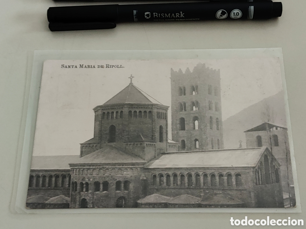 Postales: Tarjeta postal Santa Mar&iacute;a de Ripoll Gerona dorso sin dividir Editor x