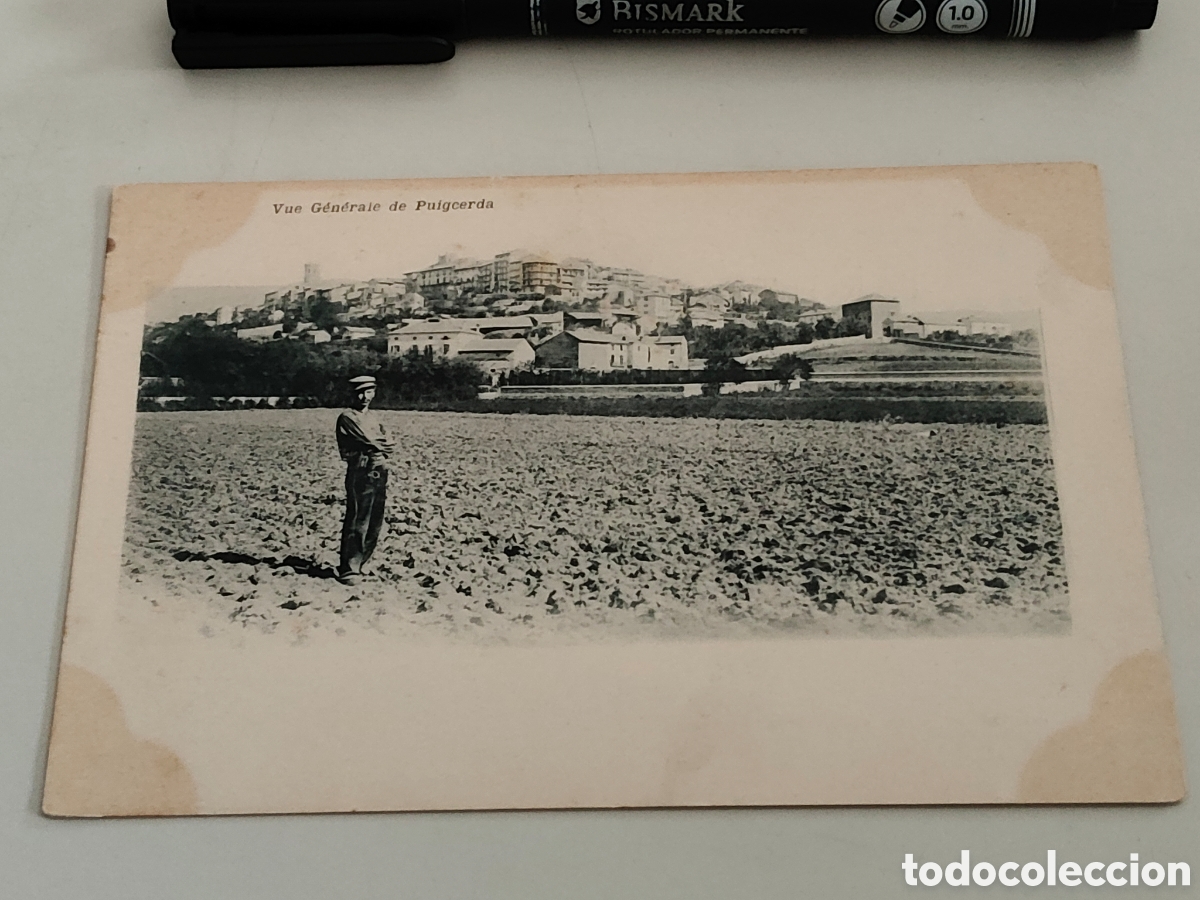 Postales: Tarjeta postal PuigCerd&aacute; Vista general Gerona dorso sin dividir Editor x