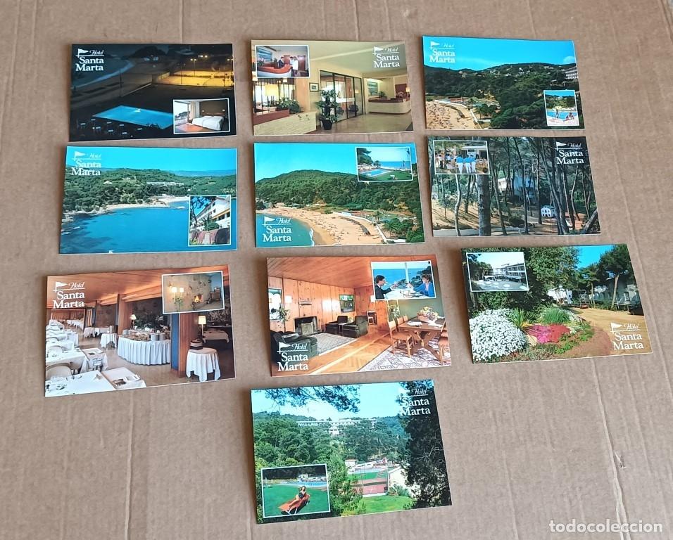 Postales: 10 postales del hotel Santa Marta Lloret del Mar - Girona &ndash; Espa&ntilde;a 1989