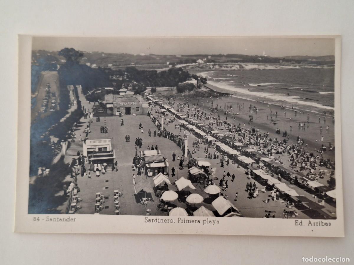 Postales: TARJETA POSTAL SANTANDER SARDINERO PRIMERA PLAYA ED. ARRIBAS RV-3071