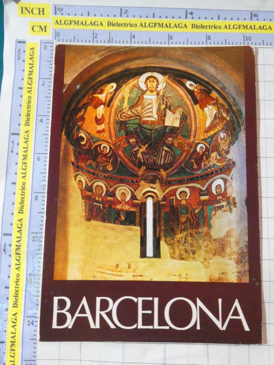 Postales: POSTAL BARCELONA A&Ntilde;O 1972. MUSEO DE ARTE DE CATALU&Ntilde;A PANTOCRATOR DE SAN CLEMENTE TAHULL. 3057