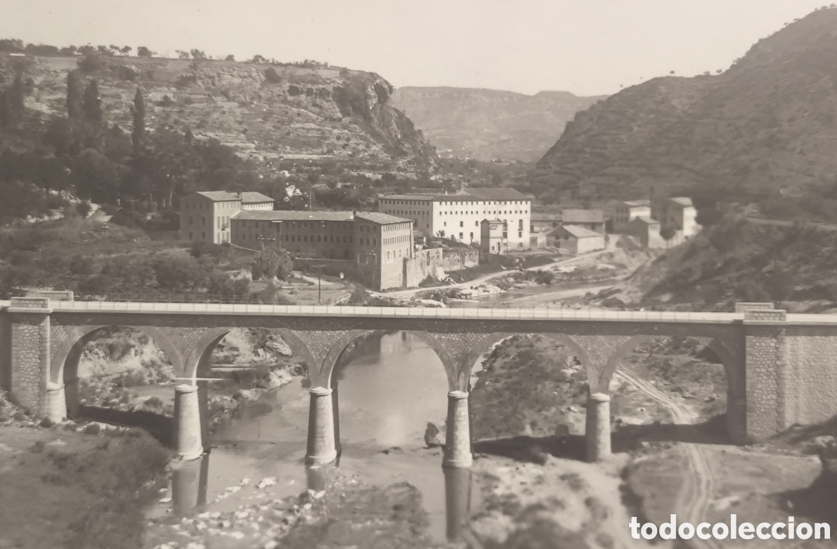 Postales: CAPELLADES PONT RIU ANOIA F&Agrave;BRICA PAPER POSTAL FOTOGR&Aacute;FICA C. 1950