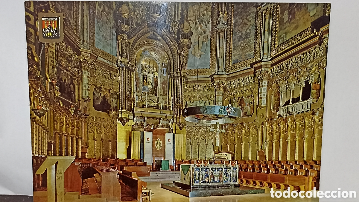 Postales: Montserrat interior de la bas&iacute;lica