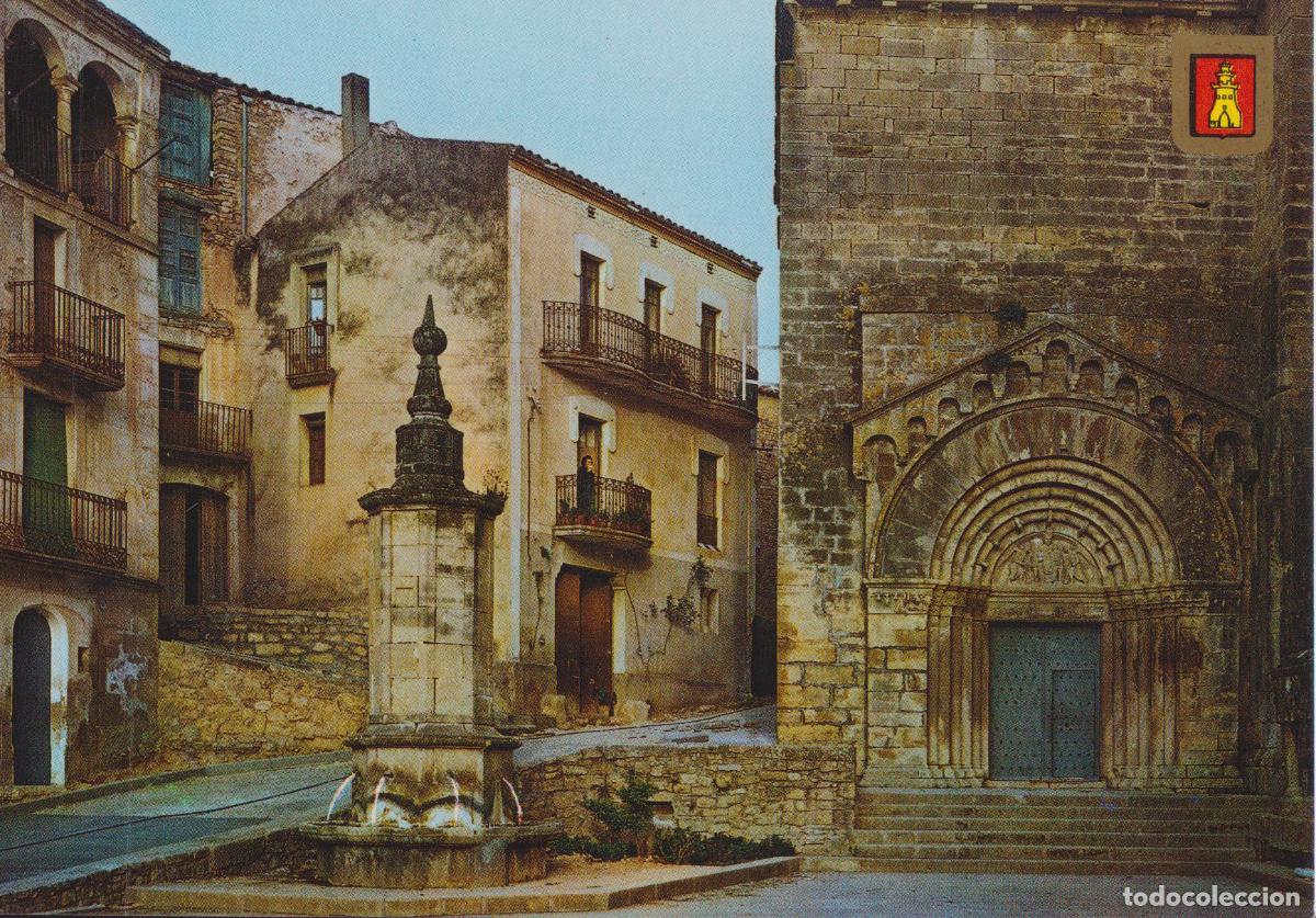 Postales: VALLBONA DE LES MONGES (LLEIDA) PLA&Ccedil;A MAYOR - ESCUDO DE ORO N&ordm;4 - S/C