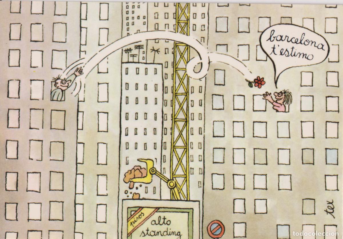 Postales: BARCELONA, ILUSTRACI&Oacute;N DE TEX, BARCELONA T'ESTIMO - PRODUCCION ON/SAFIA BIZARRE - S/C