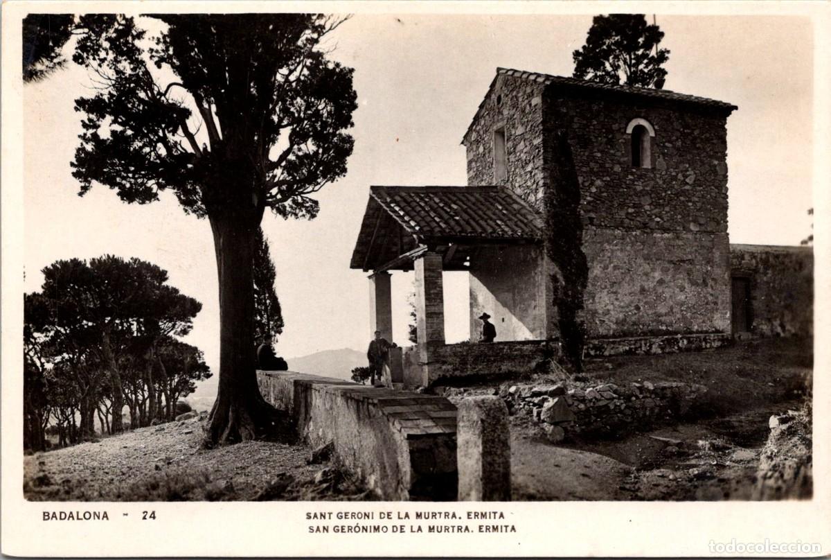 Postales: Badalona - Sant Geroni de la Murtra - Ermita - Llibreria Riera n&ordm; 24 - 141x93mm
