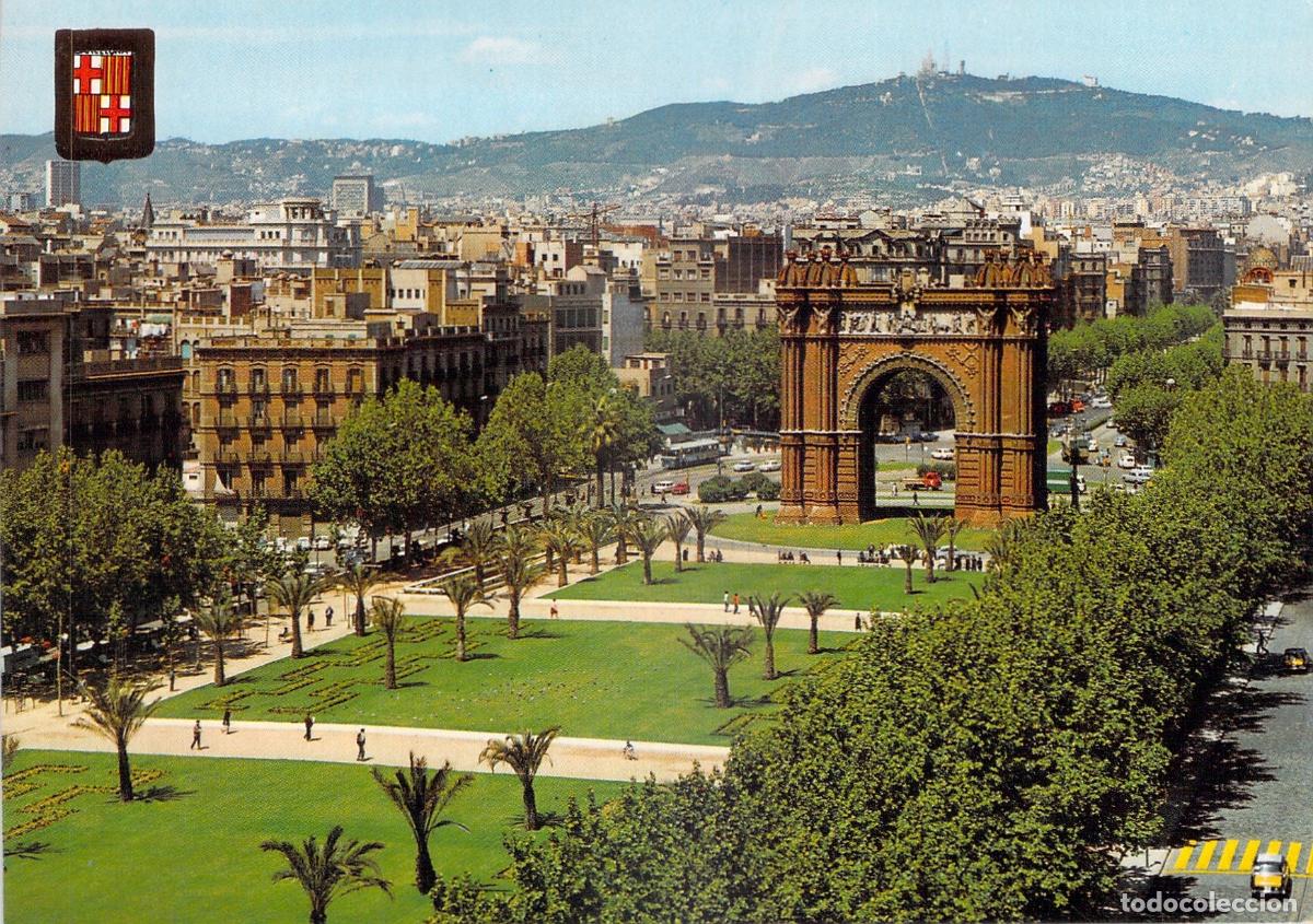 Postales: Postal de Barcelona con el Arco de Triunfo