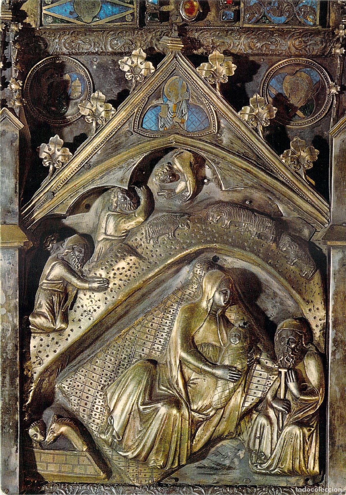 Postales: Postal de la Catedral de Gerona: El Nacimiento del Altar Mayor