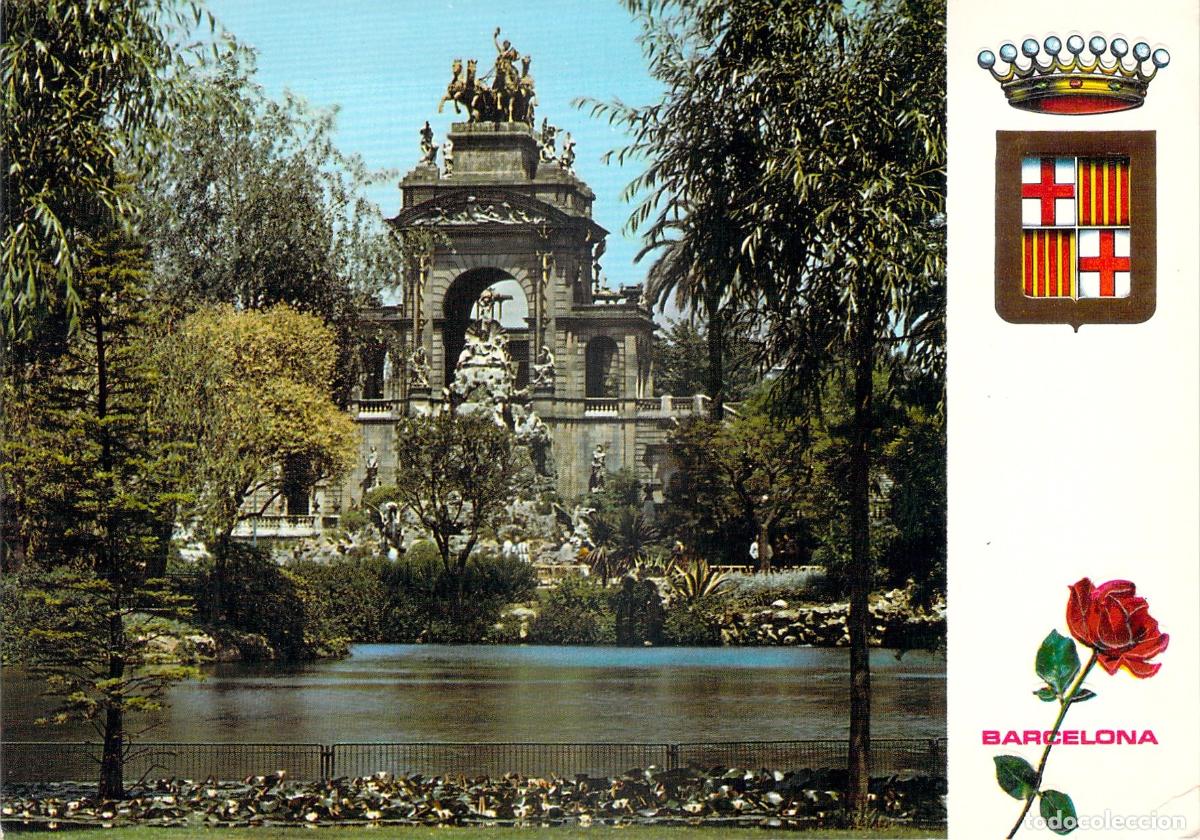 Postales: Postal de Barcelona Parque de la Ciudadela Lago y Cascada