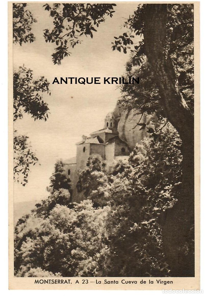 Postales: MONTSERRAT N&ordm; A 23 LA SANTA CUEVA DE LA VIRGEN / EDICION RIEUSSET / SIN FRANQUEAR