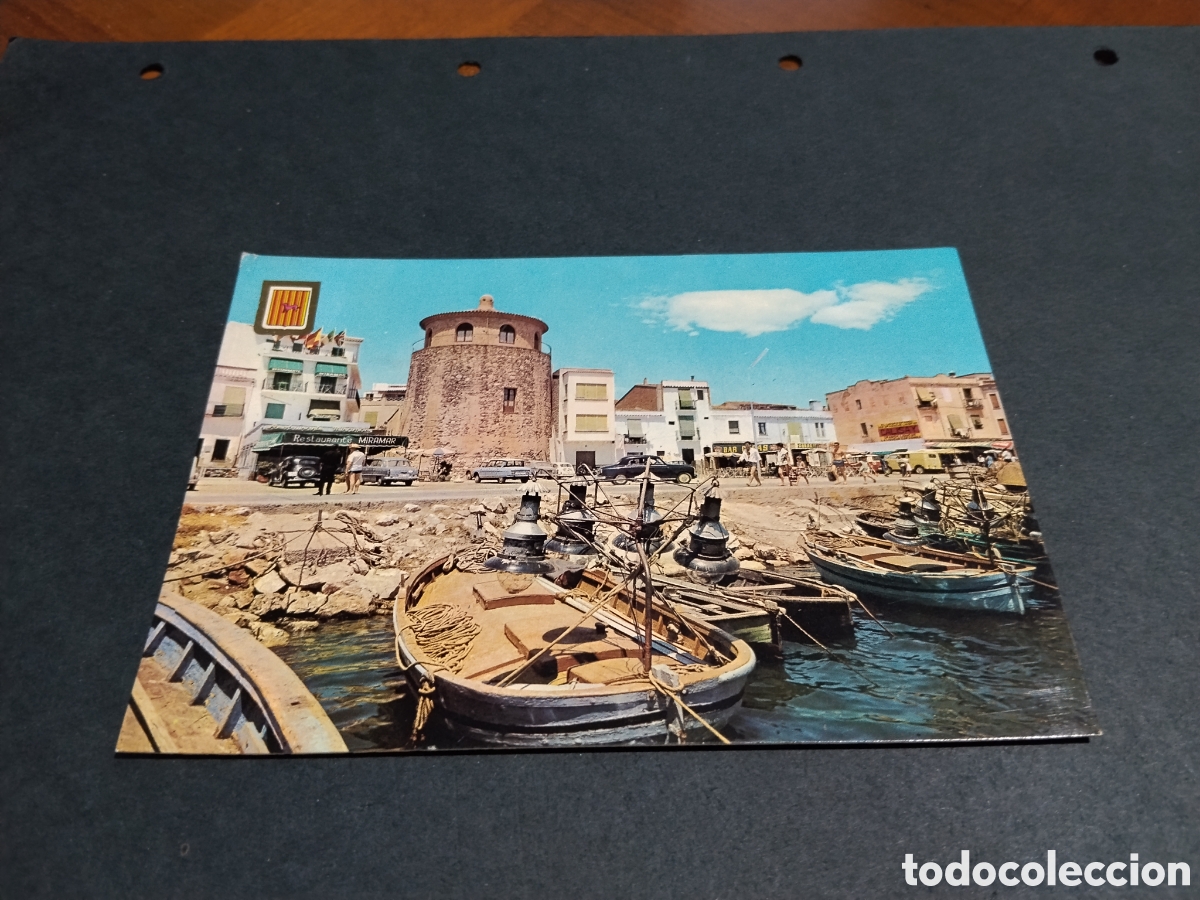 Postales: Postal Cambrils embarcadero,despegada