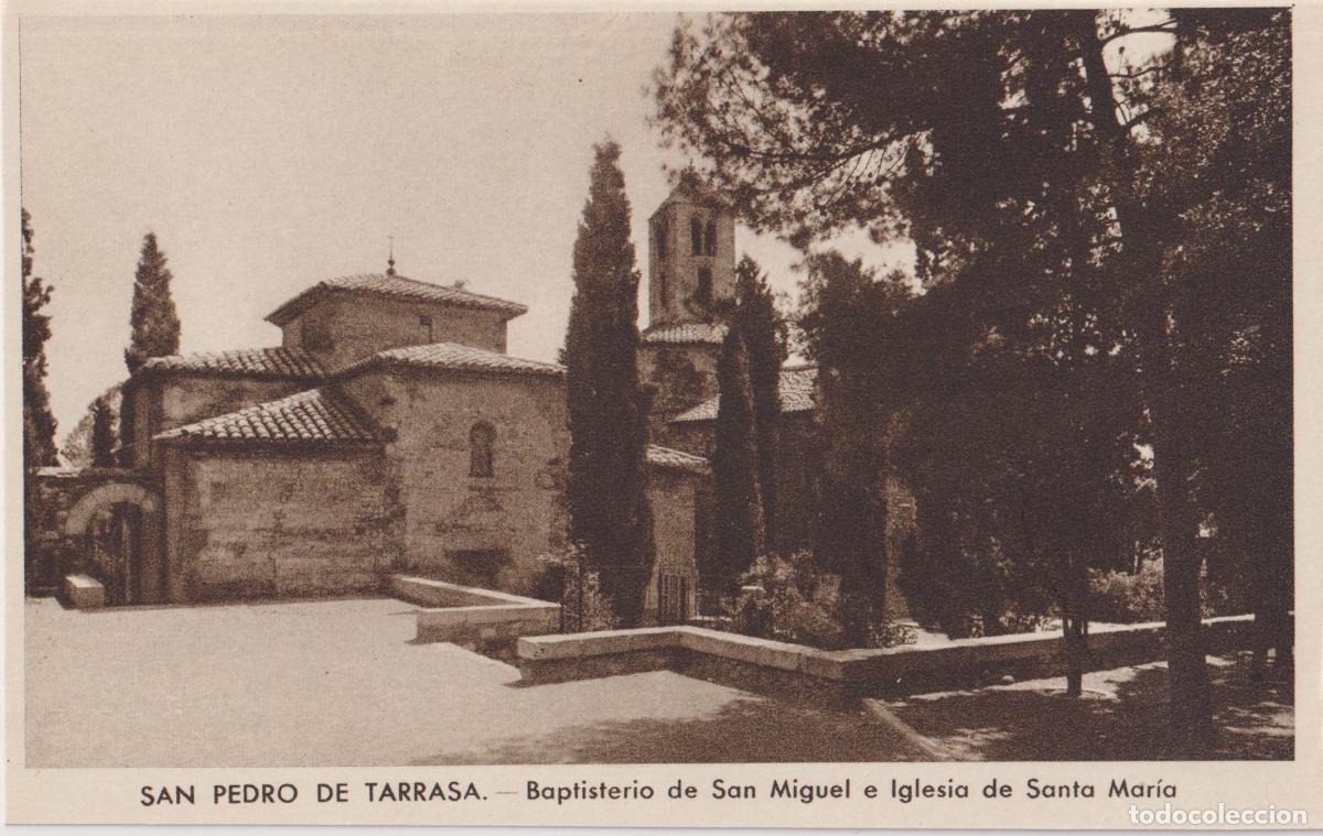 Postales: SAN PEDRO DE TARRASA (BARCELONA) BAPTISTERIO DE SAN MIGUEL E IGLESIA STA MARIA - H. RIEUSSET - S/C