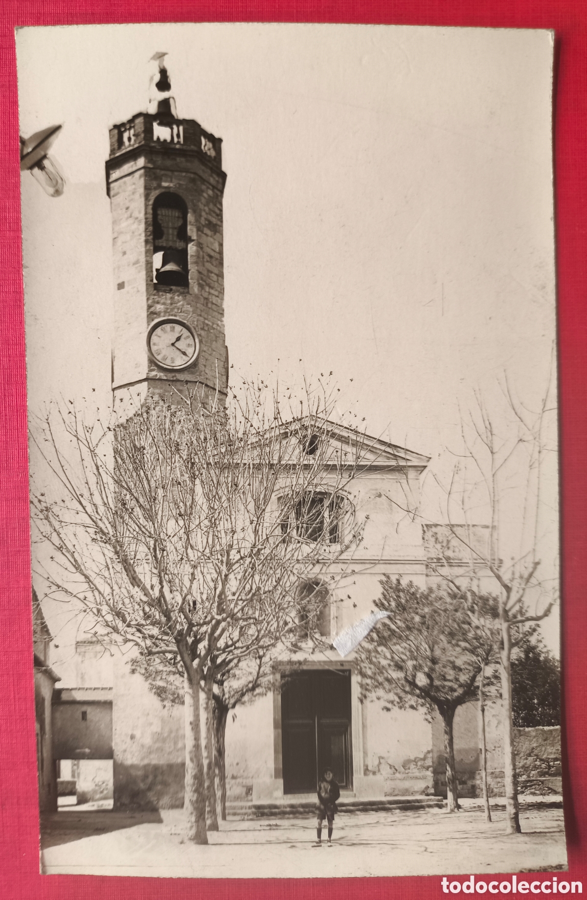 Postales: SANT JOAN DESP&Iacute; ESGL&Eacute;SIA POSTAL FOTOGR&Aacute;FICA BAIX LLOBREGAT BARCELONA C. 1935
