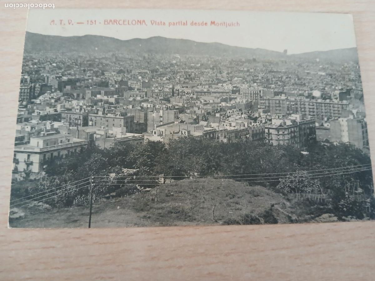 Postales: postal barcelona, vista parcial desde montjuich, atv 151