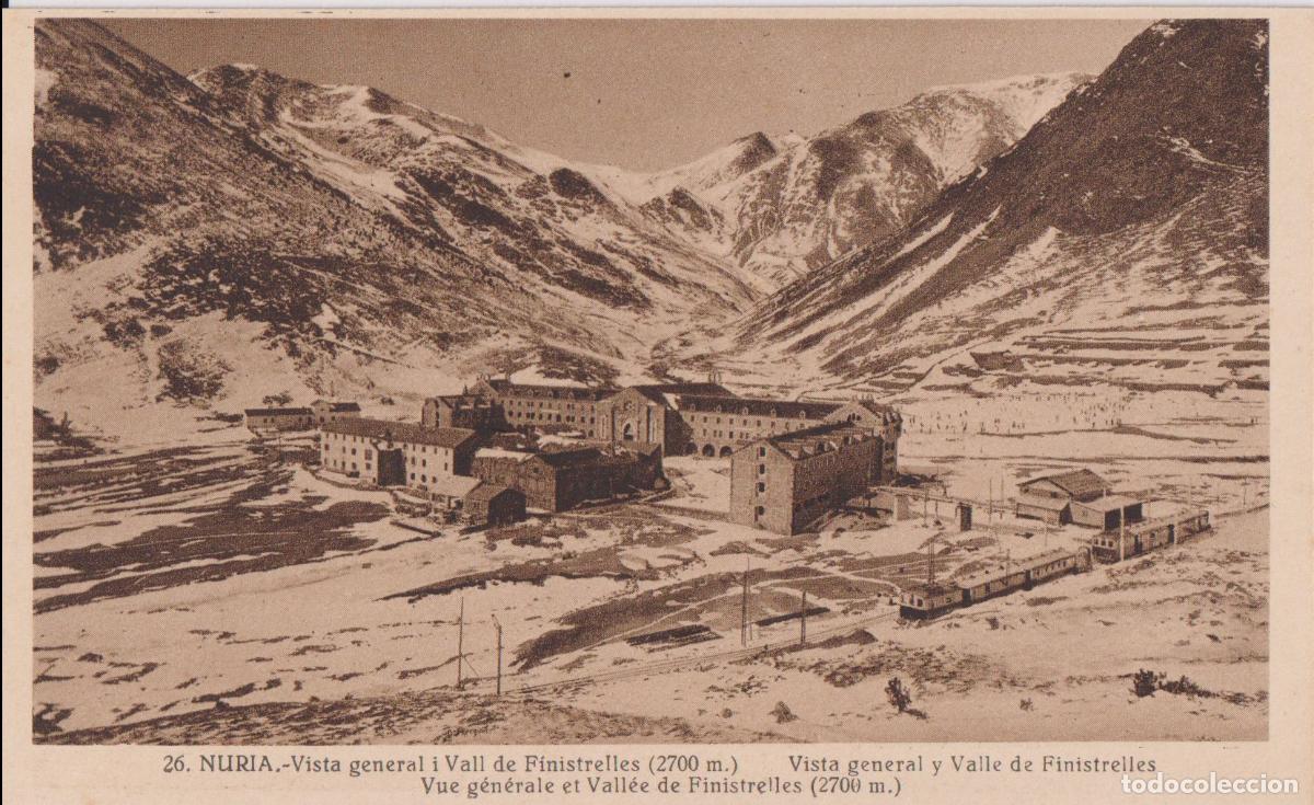 Postales: NURIA (GIRONA) VISTA GENERAL I VALL DE FINESTRELLES (2700m.) - L.ROISIN FOT. N&ordm;26 - S/C