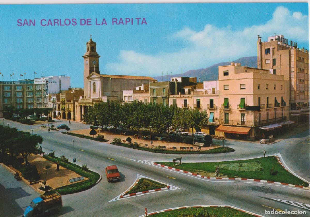 Postales: SAN CARLOS DE LA RAPITA (TARRAGONA) PLAZA DE CARLOS III - EDICIONES ARRIBAS N&ordm;4 - S/C