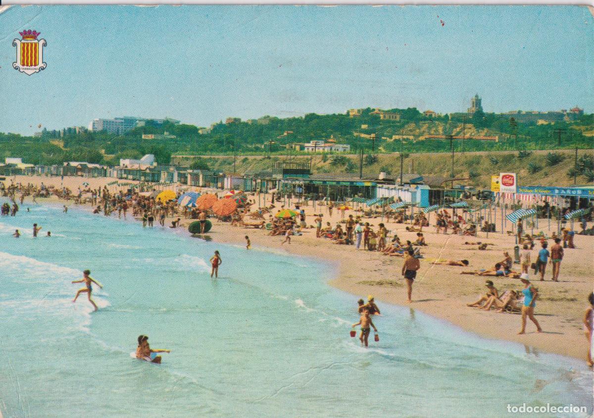 Postales: TARRAGONA, PLAYA RABASADA - FOTO COLOR RAYMOND N&ordm;86 - CIRCULADA 1964