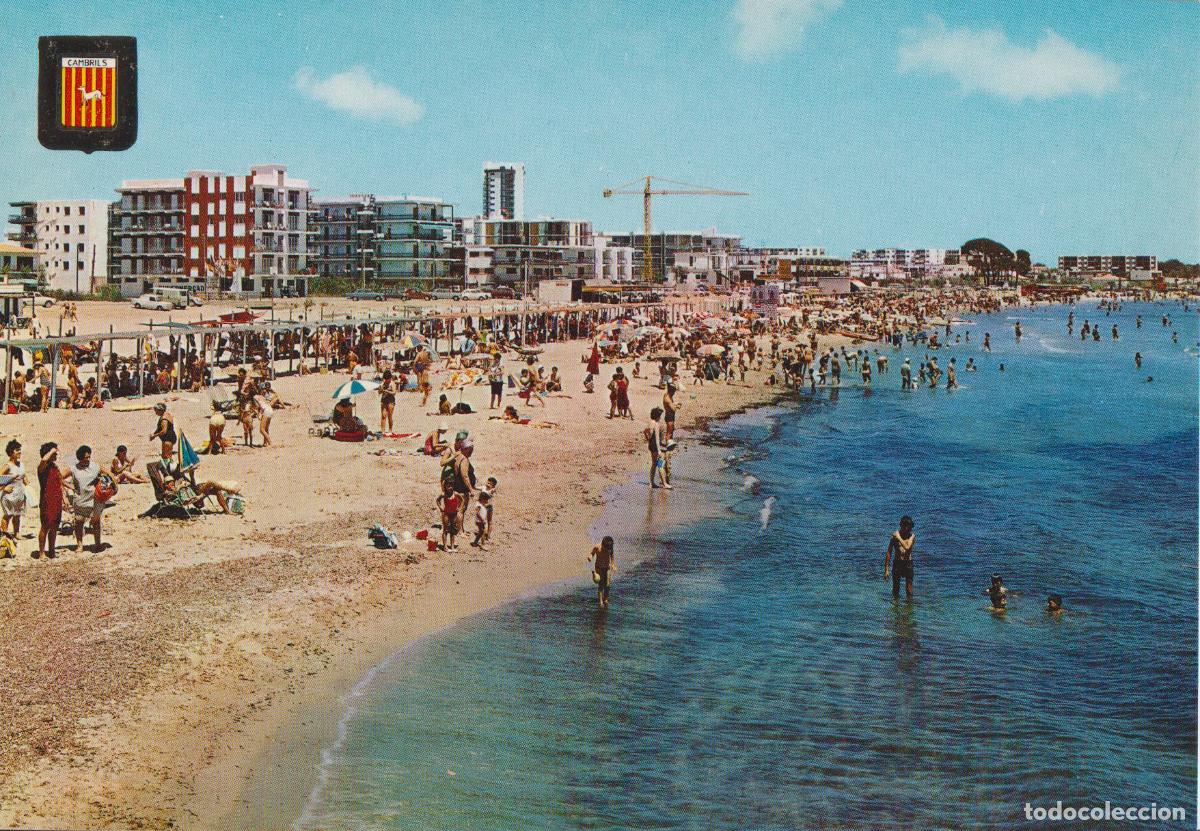 Postales: CAMBRILS (TARRAGONA) PLAYA - ESCUDO DE ORO N&ordm;4878 - S/C