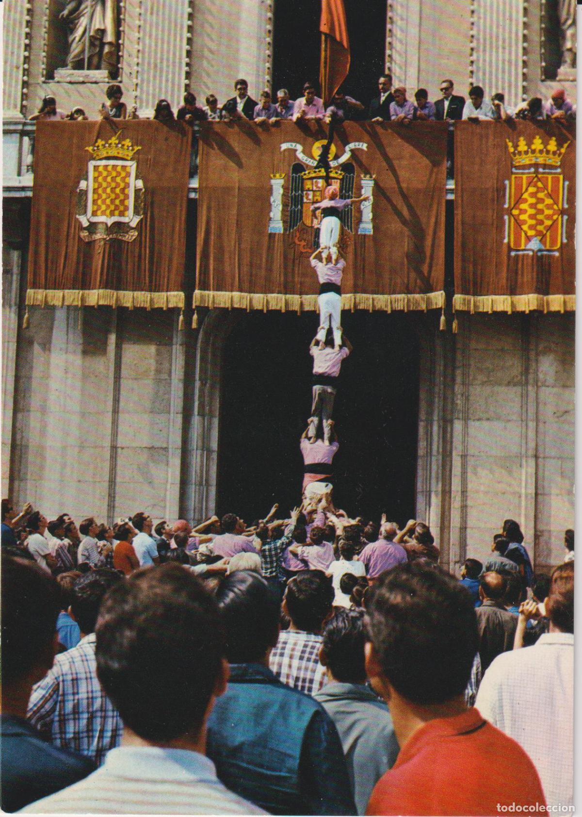 Postales: TARRAGONA, EN FIESTA, ELS CASTELLS - T.F.CHINCHILLA N&ordm;2117 - ESCRITA