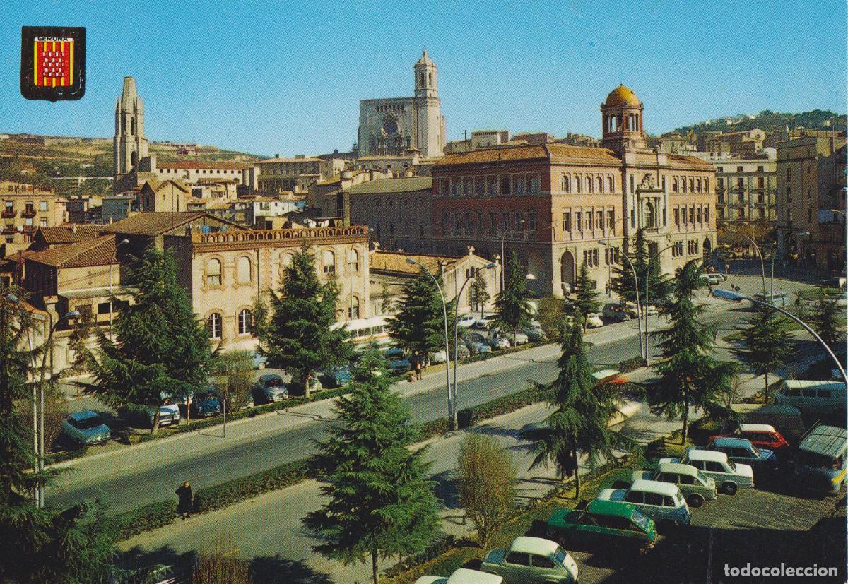 Postales: GIRONA, PLA&Ccedil;A CORREUS - ESCUDO DE ORO N&ordm;11 - S/C