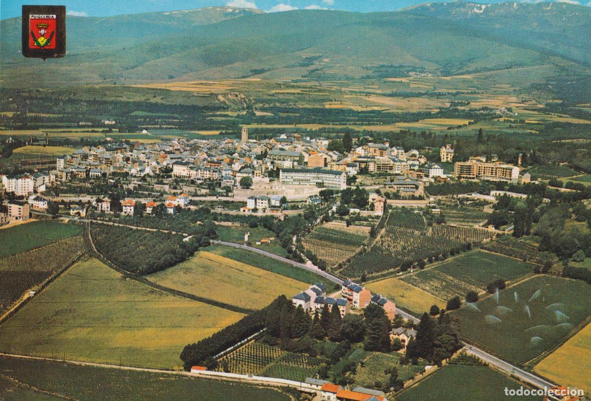 Postales: PUIGCERDA (GIRONA) VISTA A&Eacute;REA - ESCUDO DE ORO N&ordm;5318 - ESCRITA
