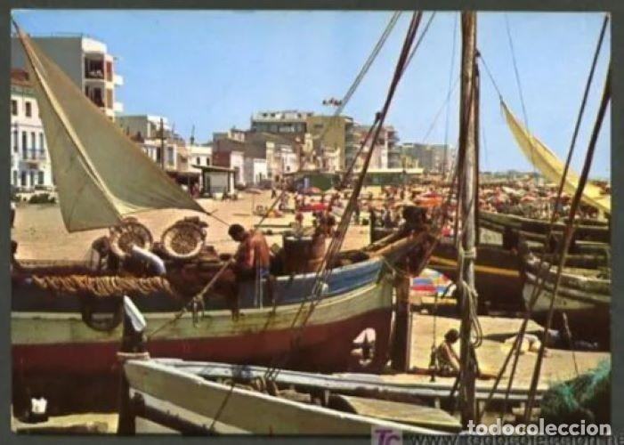 Postais: Calafell. *Playa* Foto Color Raymond n&ordm; 41. Circulada *Calafell-Playas* 1972